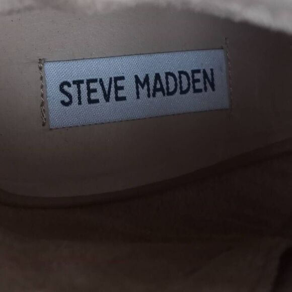 STEVE MADDEN KORSETT BROWN LEATHER OPEN TOE HEEL BOOTIES SZ.8 EUC. SCUFFS ON TO - Picture 9 of 9